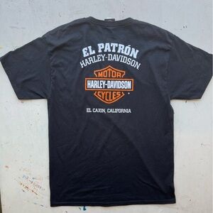 Men's Harley Davidson T-Shirt Black San Diego L Motorcycle Bikercore USA Ride